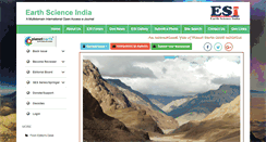 Desktop Screenshot of earthscienceindia.info