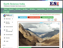 Tablet Screenshot of earthscienceindia.info